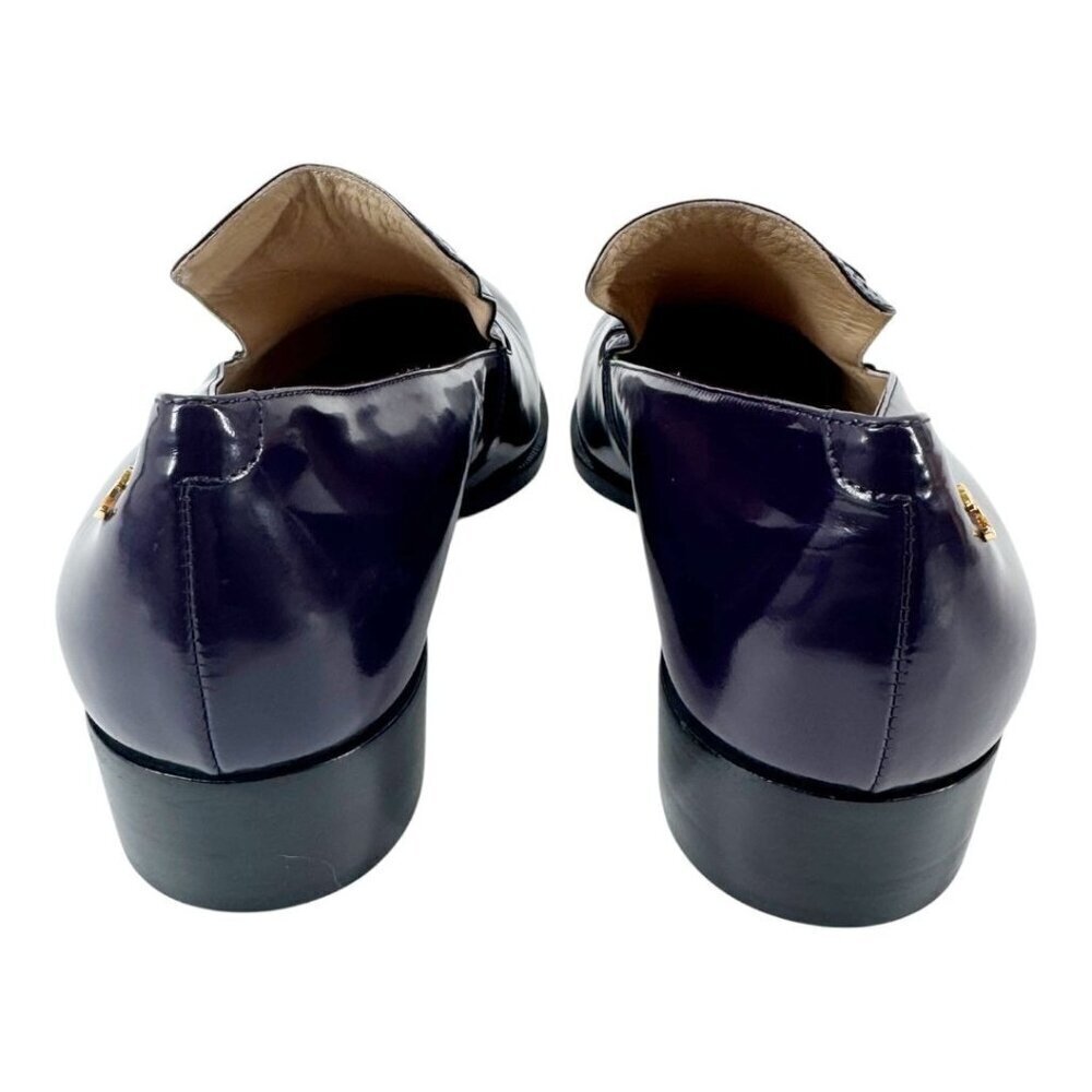 Chanel Loafers Purple – Glazed Calfskin Pre-Fall 2015 Karl Lagerfeld EU 38 - Picture 4 of 7